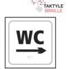 WC ARROW RIGHT - TAKTYLE (150X150MM) thumbnail-0