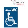 DISABLED WC ARROW LEFT -TAKTYLE(150 X 225MM) thumbnail-0