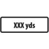 SUPPLEMENTARY PLATE 'XXX YDS'-ZIN (860 X 360MM) thumbnail-0