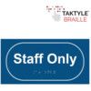 STAFF ONLY - TAKTYLE (300 X150MM) thumbnail-0