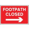 FOOTPATCH CLOSED (ARROW RIGHT)-RPVC (600 X 400MM) thumbnail-0