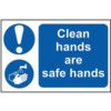 CLEAN HANDS ARE SAFE HANDS -PVC(300 X 200MM) thumbnail-0