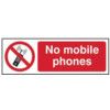 NO MOBILE PHONES - RPVC (300X100MM) thumbnail-0