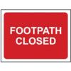 FOOTPATH CLOSED - Q SIGN (600X450MM) thumbnail-0