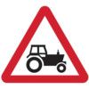 600MM TRI.DIBOND 'AGRIC VEHICLESROAD AHEAD' ROAD SIGN(W CHANNEL) thumbnail-0