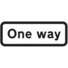 659 X 188MM DIBOND 'ONE WAY'ROADSIGN (WITH CHANNEL) thumbnail-0