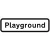 659 X 188MM DIBOND 'PLAYGROUND'RO AD SIGN (WITHOUT CHANNEL) thumbnail-0