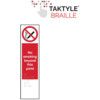 NO SMOKING BEYOND THIS POINT -TAKTYLE (75 X 300MM) thumbnail-0