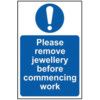 PLEASE REMOVE JEWELLERY BEFORE COMMENCING WORK - SAV (200 X 300MM) thumbnail-0