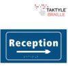 RECEPTION ARROW RIGHT -TAKTYLE(300 X 150MM) thumbnail-0