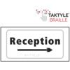 RECEPTION ARROW RIGHT -TAKTYLE(300 X 150MM) thumbnail-0