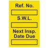 SAFE WORKING LOAD MINI TAG INSERT- YELLOW (PK-20) thumbnail-0