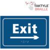 EXIT ARROW RIGHT - TAKTYLE (225X150MM) thumbnail-0