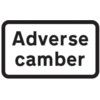 608 X 359MM DIBOND 'ADVERSECAMBER' ROAD SIGN (WITH CHANNEL) thumbnail-0