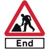 RD WORKS & END SUPP PLATE-CLASSIC ROLL UP TRAFFIC SIGN (600MM TRI) thumbnail-0