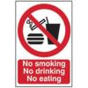 NO SMOKING NO DRINKING NO EATING- PVC (200 X 300MM) thumbnail-0