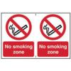 NO SMOKING ZONE - PVC (300X200MM) thumbnail-0