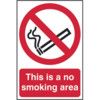 THIS IS A NO SMOKING AREA -PVC(200 X 300MM) thumbnail-0