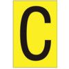 75MM YELLOW VINYL - CHARACTER 'C'(PK-10) thumbnail-0