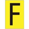 75MM YELLOW VINYL - CHARACTER 'F'(PK-10) thumbnail-0