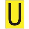 75MM YELLOW VINYL - CHARACTER 'U'(PK-10) thumbnail-0