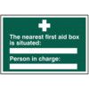 THENEAREST FIRST AID BOX IS SITUATED:PERSON CHARGE:-PVC(300X200MM) thumbnail-0