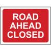 ROAD AHEAD CLOSED - Q SIGN (1050X750MM) thumbnail-0