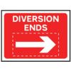 DIVERSION ENDS W REVER. ARROW-CLASSIC ROLLUP TRAF.SIGN(1050X750MM) thumbnail-0