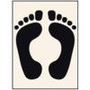 FEET STENCIL (800 X 600MM)  thumbnail-0