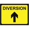 1050 X 750MM Ã‚Â TEMPORARY SIGN -DIVERSION (ARROW UP) thumbnail-0