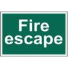 FIRE ESCAPE (TEXT ONLY) - PVC(300X 200MM) thumbnail-0