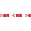 Non-Adhesive, Barrier Tape, Red/White, 75mm x 250m thumbnail-0