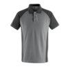 UNIQUE, Polo Shirt, Unisex, Grey/Black, Cotton/Polyester, Short Sleeve, S thumbnail-0