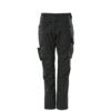 UNIQUE, Work Trousers, Women, Black, Poly-Cotton, Waist 24.5", Regular thumbnail-0