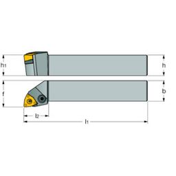 Iscar HELITURN Lever Lock Toolholders - PWLNR /L-X, Right hand thumbnail-0