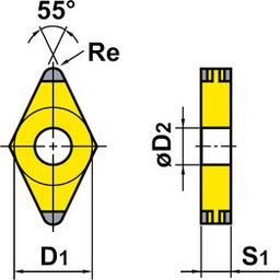 DNMG Turning Inserts Grade 5015 thumbnail-0