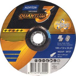 Quantum 3 Ceramic Grinding Discs. Steel and stainless steel. Type 27 thumbnail-0