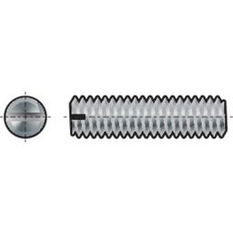 Slotted Set Screw, Metric - A1/A2 Stainless - Flat Point - DIN 551 thumbnail-0