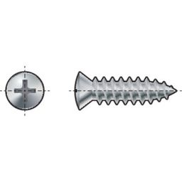 Self Tapping Screw, Metric - Steel - Pozi Countersunk - DIN 7983 C - Z thumbnail-0