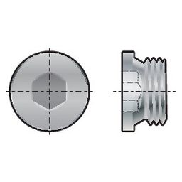 Pipe Socket Plugs, BSPP - Parallel - G Series - A2 Stainless thumbnail-2