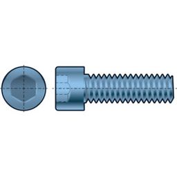 Socket Head Cap Screw, Metric - Steel, Zinc Plated - Grade 8.8 - Thread to Head - DIN 912 thumbnail-0