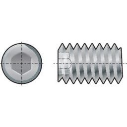 Socket Set Screw, Metric - Steel - BZP - Grade 14.9 - Flat Point - DIN 913 thumbnail-0