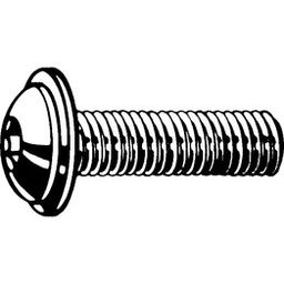 Socket Head Flange Button Screw, Metric - Steel - Grade 10.9 - BZP - ISO 7380/2-Hex thumbnail-1