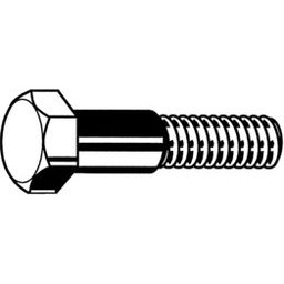 Hex Head Shoulder Screw, Metric - Steel - Grade 8.8 - Long Thread - DIN 609 thumbnail-2