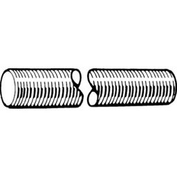 Screwed Studding - Metric - Steel BZP (Bright Zinc Plated)  Grade 4.8 - Threaded Rod - DIN 976-1A thumbnail-3