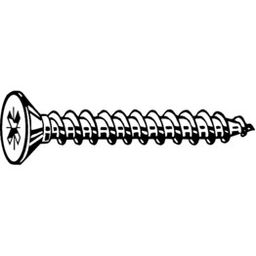 Woodscrew, ST (Self Tapping) - A2 Stainless - Pozi -Countersunk Chipboard Screw thumbnail-1