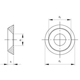 Turned Cup Washer - Metric - A1 Stainless Steel  thumbnail-1