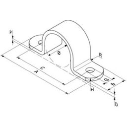 Full Pipe Clamps - Metric - A2 Stainless Steel  thumbnail-1