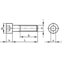 Socket Head Cap Screw, Metric Extra Fine - Steel - Grade 12.9 - DIN 912 thumbnail-3