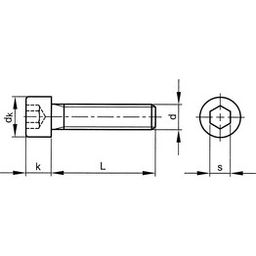 Socket Head Cap Screw, Metric - A2 Stainless - Grade 70 - Thread to Head Serrated - DIN 912 thumbnail-2